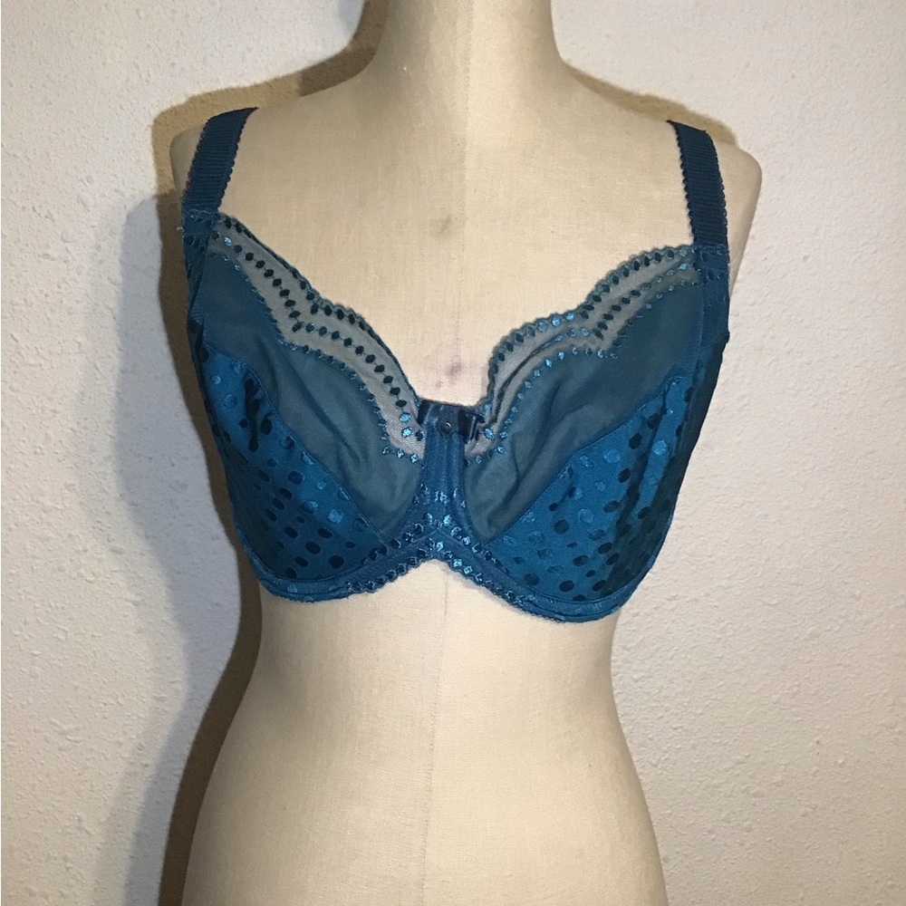Wacoal green wired no padded bra size 36DDD